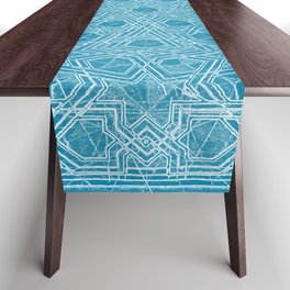 Alhambra teal blue Table Runner