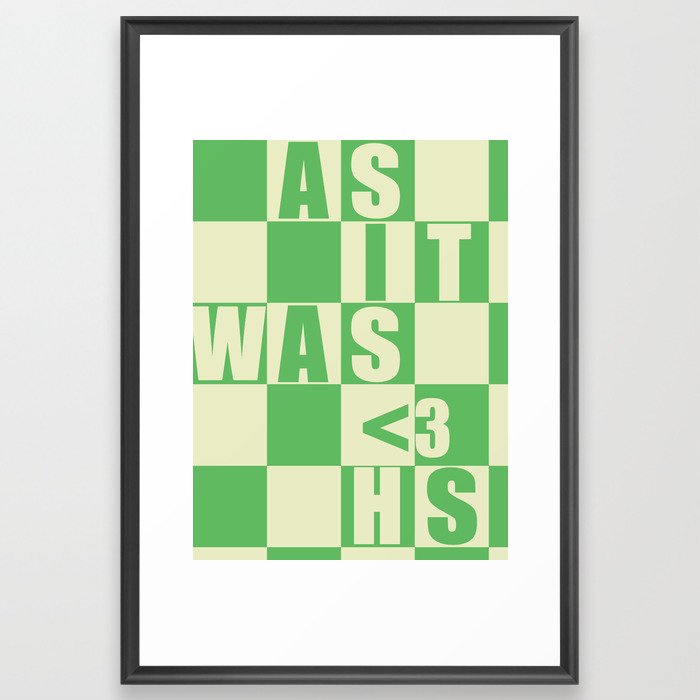 As It Was - H.S Framed Art Print