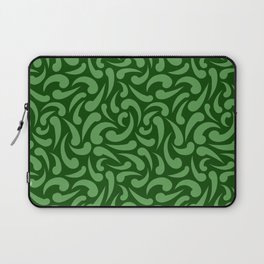 Forest Green Swirls Laptop Sleeve