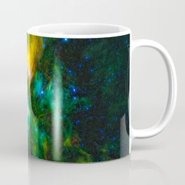 The southern hemisphere of Saturns moon Dione is seen in this polar stereographic map Coffee Mug