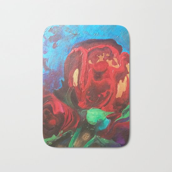 The Tulips Came Early Bath Mat