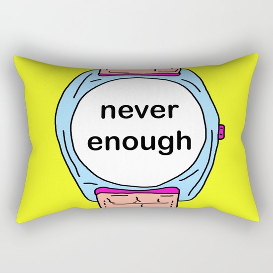 Never enough time Rectangular Pillow