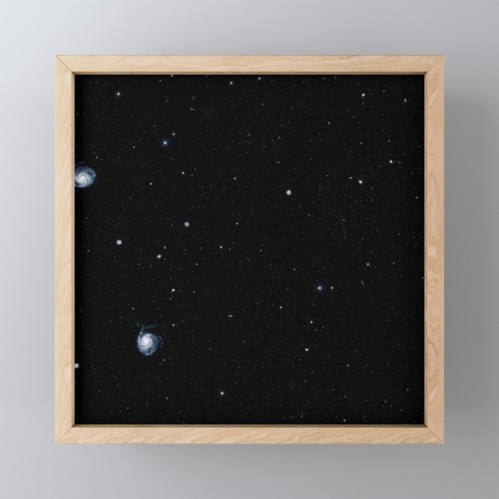 Nebula texture #17: Galaxys Framed Mini Art Print