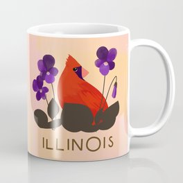 Illinois State Bird and Flower Coffee Mug