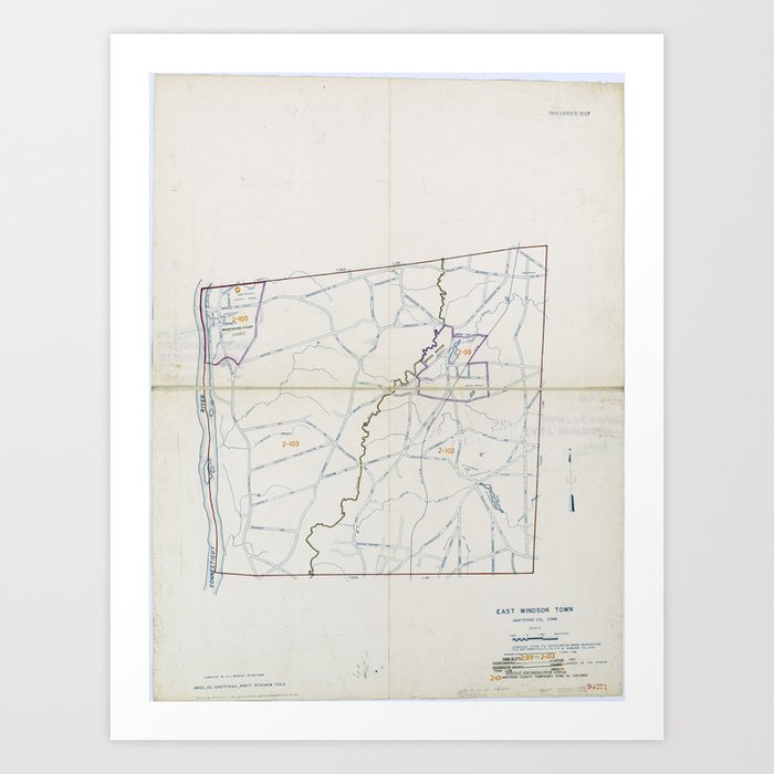 1950 Census Enumeration District Map - Connecticut (CT) - Hartford