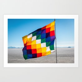 The colourful Wiphala flag Art Print