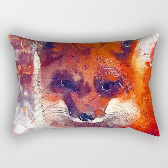 Red fox Rectangular Pillow