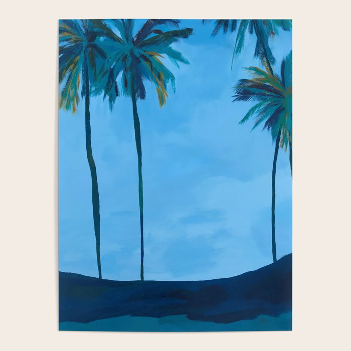 Palm Tree Skyline Poster By Janetbludauart Society6 To apply the decal, dip it in water for approximately 30 seconds. society6