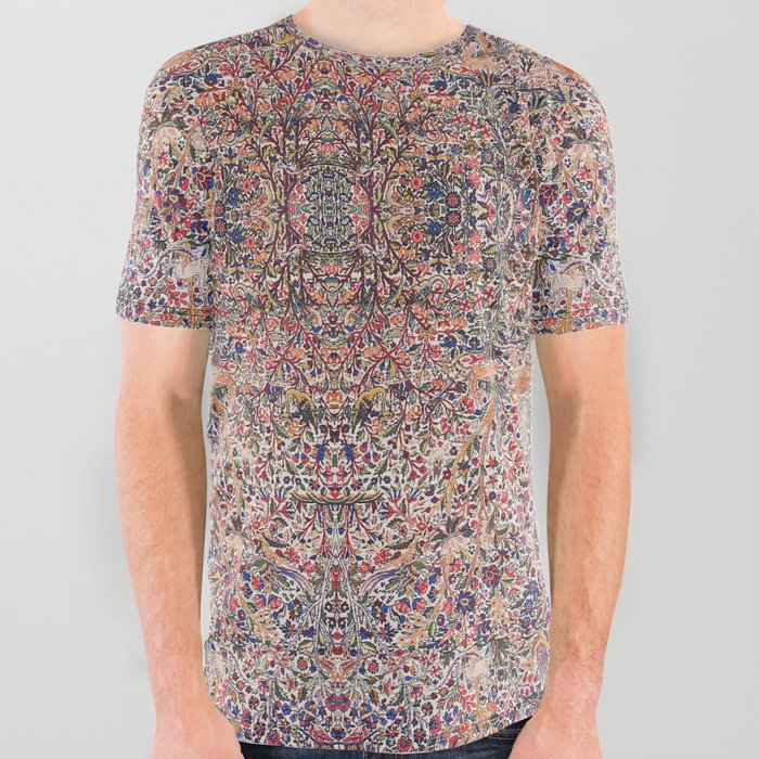 Antique Kerman Lavar Pattern All Over Graphic Tee