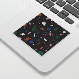 Colorful terrazzo seamless pattern Sticker