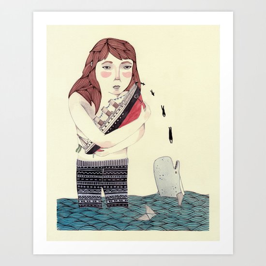 Overboard Art Print