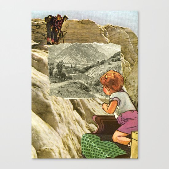 Looking Canvas Print