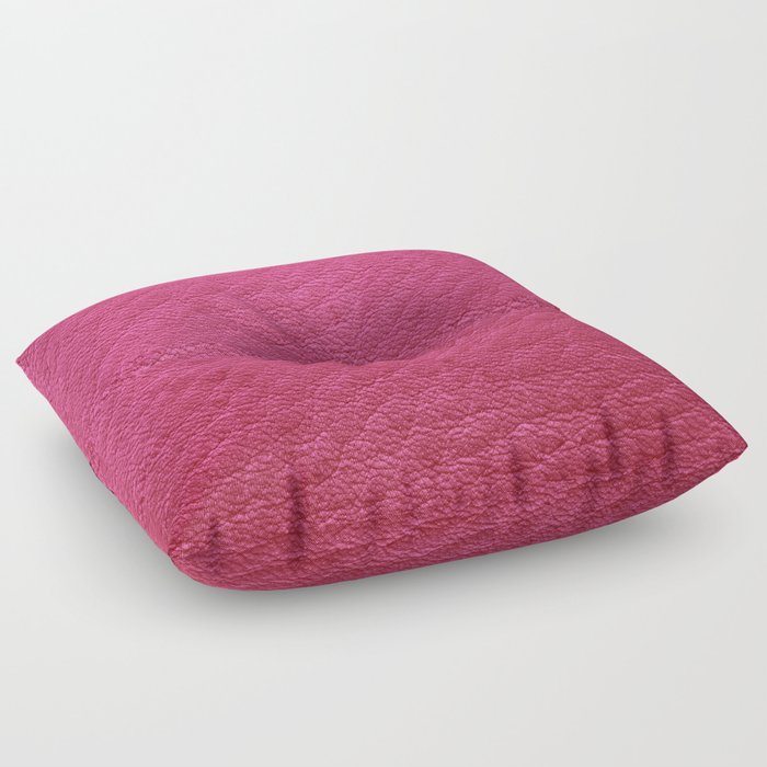 Modern Elegant Pink Leather Collection Floor Pillow
