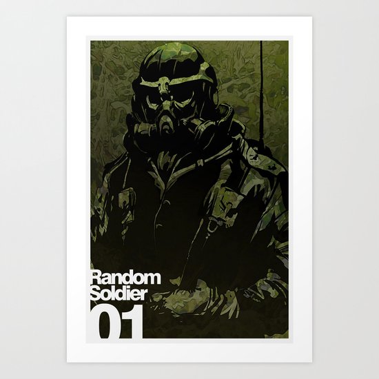 Random Solider 01 Art Print