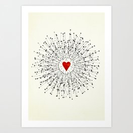 Heart&Arrows Art Print