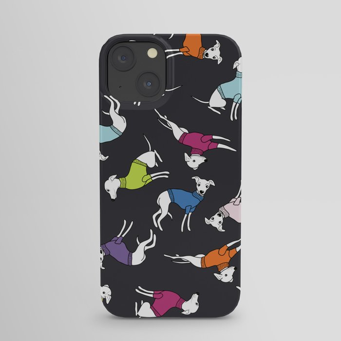 Italian Greyhounds in Sweaters iPhone Case