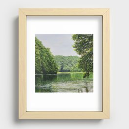 Serene lake Recessed Framed Print
