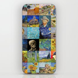 Vincent van Gogh - Masterpieces Mosaic Patchwork #2 iPhone Skin