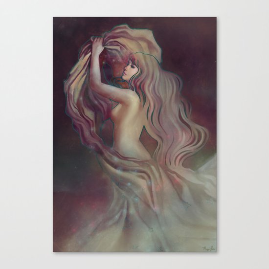 Who Hangs the Stars at Night? Canvas Print
