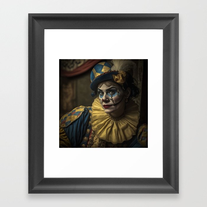 Clown woman 1920 Framed Art Print