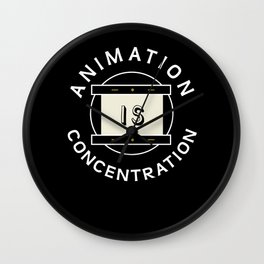 Animation is concentration Disk Wall Clock