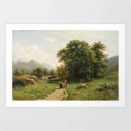 Swiss Landscape Ivan Shishkin Art Print