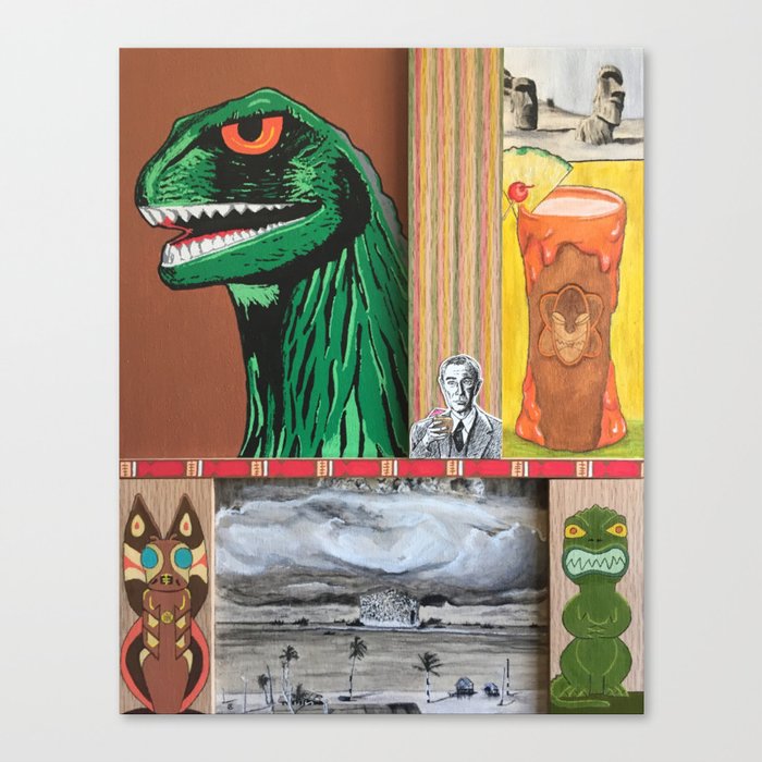 Tiki Monsters Of Mass Destruction Canvas Print