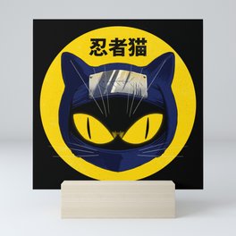 Neko ninja fish clan Mini Art Print