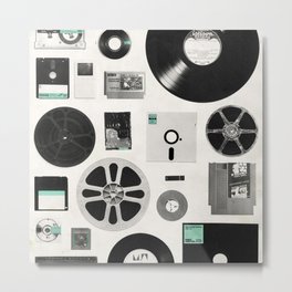 Data Metal Print | Analog, Film, Photo, Graphic Design, Record, Vinyl, Digitalmanipulation, Mixed Media, Analogic, Digital 