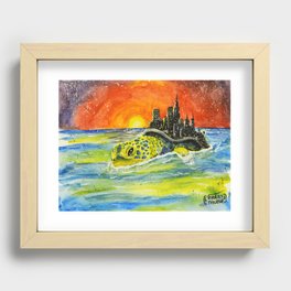 Turtle City Recessed Framed Print