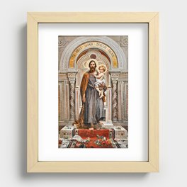 St. Joseph Recessed Framed Print