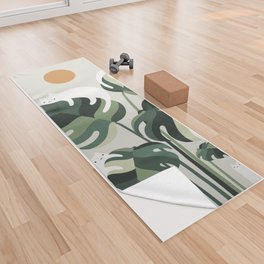Cat and Plant 11 Yoga Towel