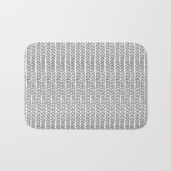 Knit Outline Bath Mat