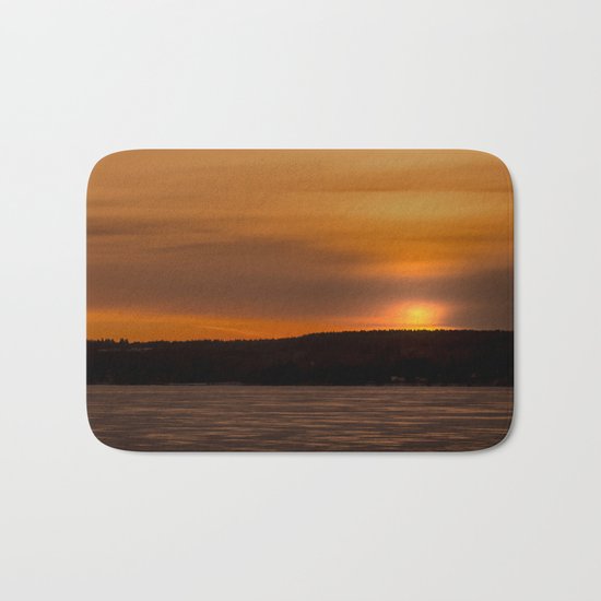 Sunset in December Bath Mat