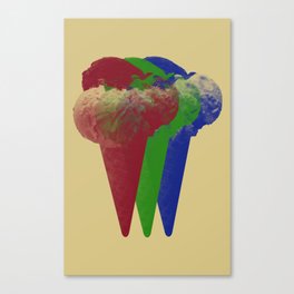RGB Icecream Canvas Print