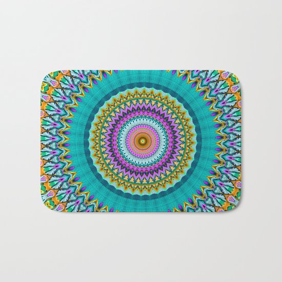 dreaming mandala Bath Mat