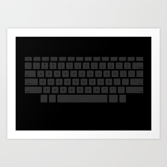 Captain's Keyboard Art Print