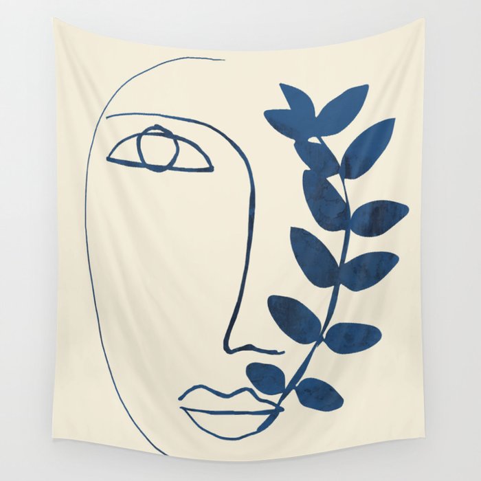 Abstract face tapestry deals