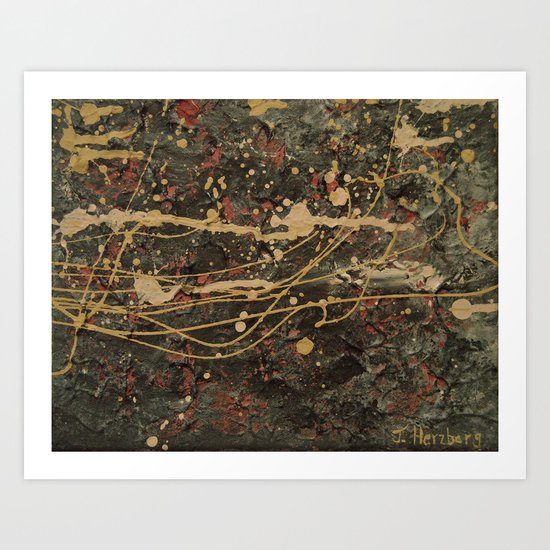 Universe Splatter Art Print