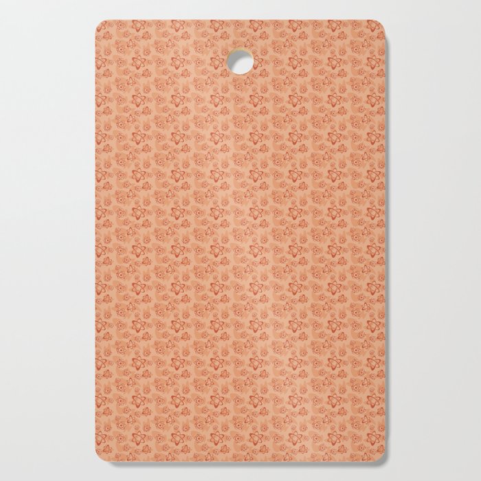 childish pattern-pantone color-solid color-soft orange Cutting Board