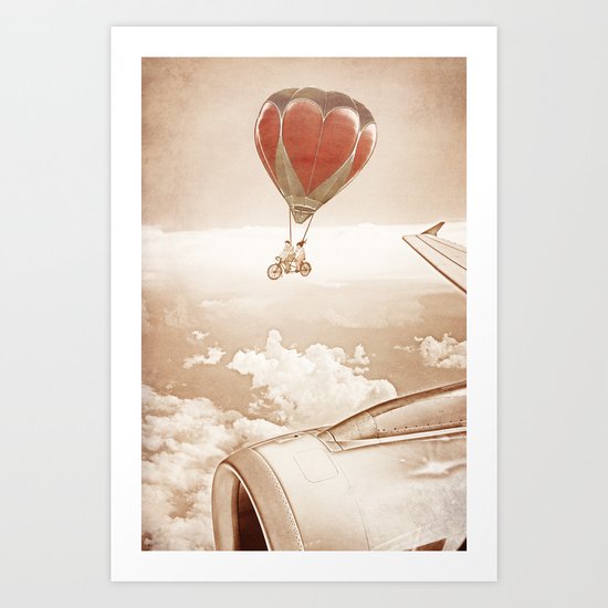Wednesday Dream - Chasing Planes Art Print