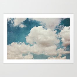January Clouds Art Print