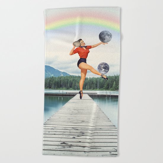 This is not a game Beach Towel