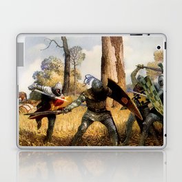 “They Fought on Foot” by NC Wyeth Laptop Skin