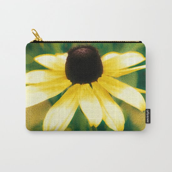 Vibrant Yellow Coneflower Carry-All Pouch