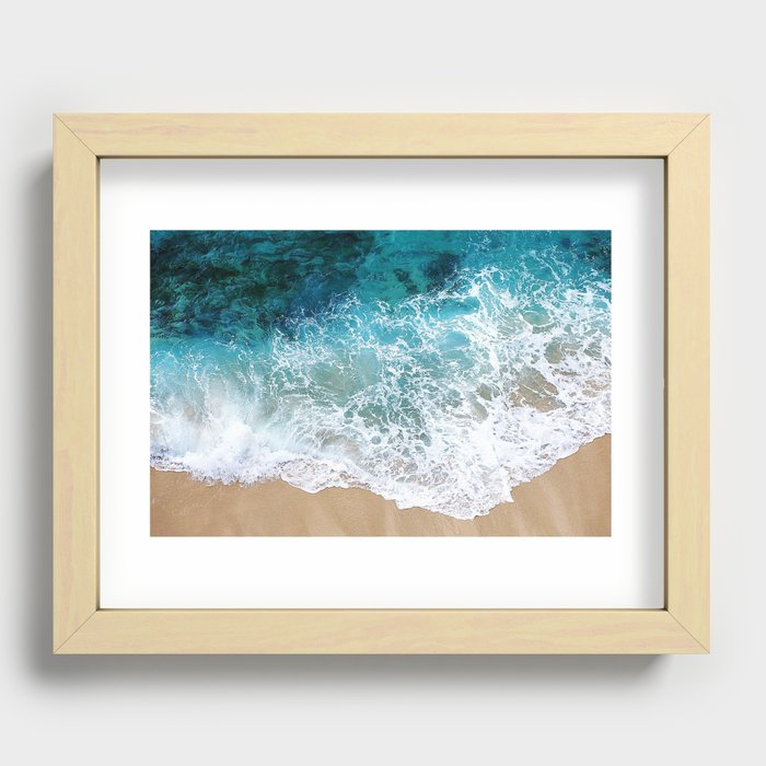 Ocean Waves I Recessed Framed Print