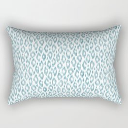 Turquoise leopard pattern "Leopold" Rectangular Pillow