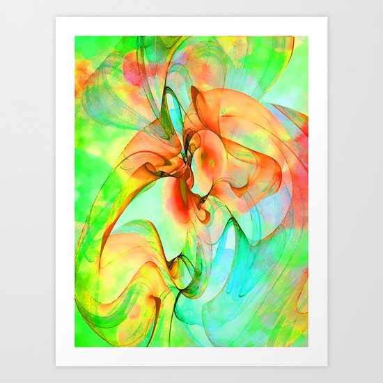 Dancing Veil 4 Art Print