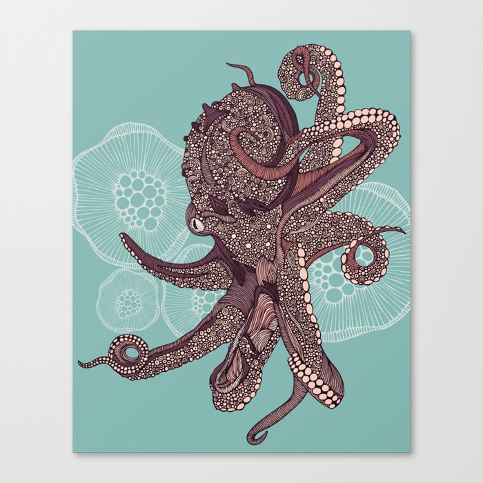 Octopus Bloom Canvas Print