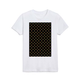 Gold and Black Heart Collection Kids T Shirt